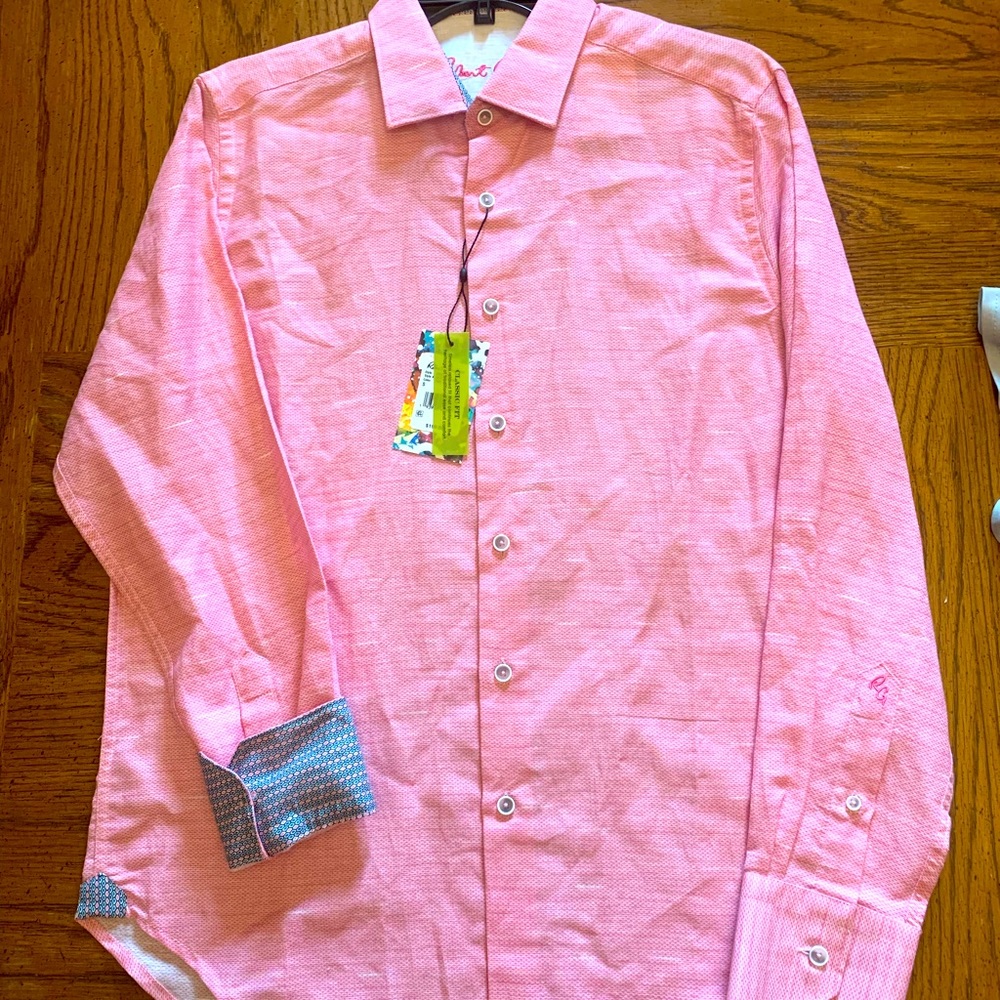 NWT Robert Graham Classic Fit Long Sleeve, Oxford Style